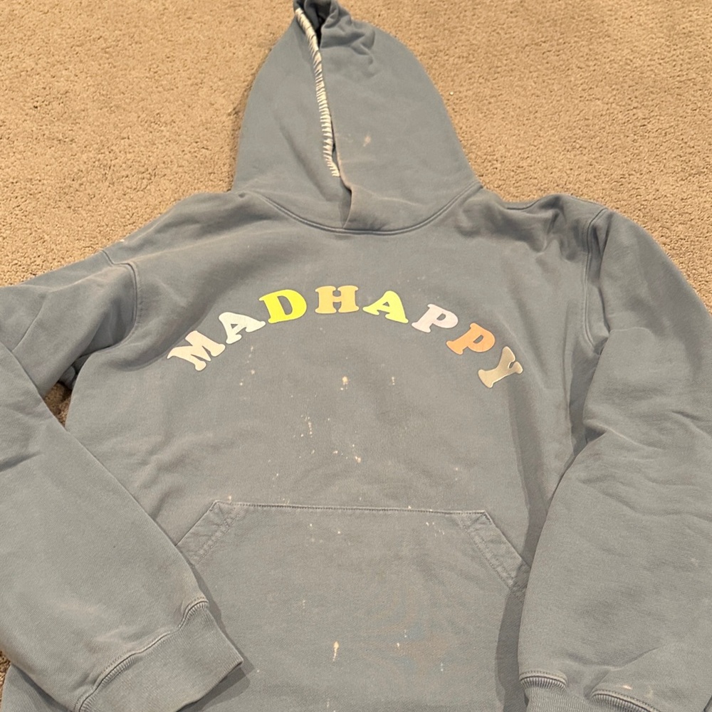 Madhappy Blue Hoodie with Colorful Logo